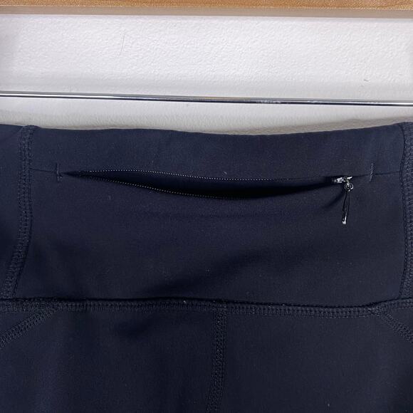 SWEATY BETTY Black Mesh Panel Cropped Leggings Womens Sz S Yoga Exercise Workout - Picture 4 of 7